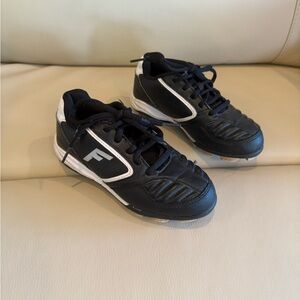 Franklin Kids Black and White Cleats